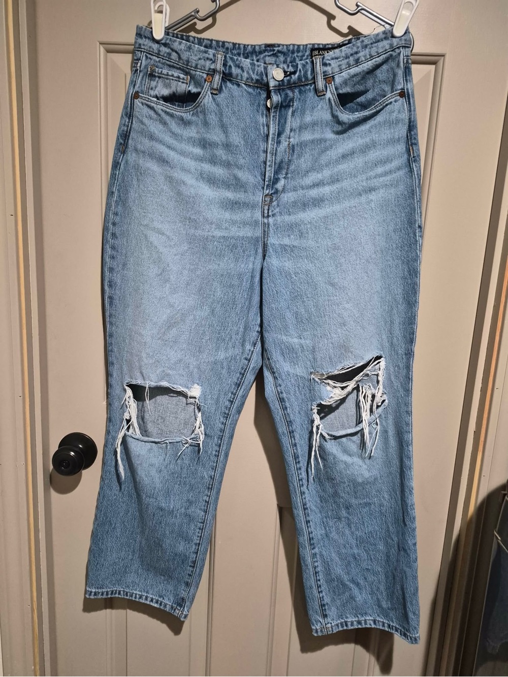Blank NYC Light Blue Distressed Boyfriend Jeans